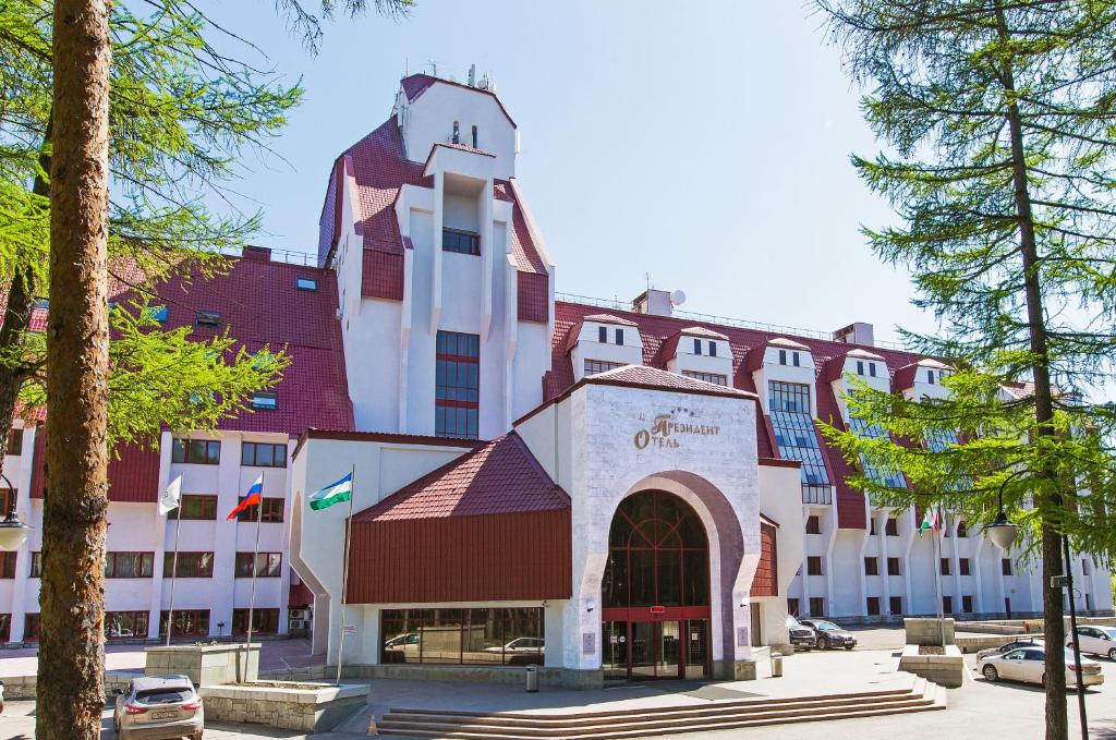 a rendering of the front of a hotel at President Hotel in Ufa