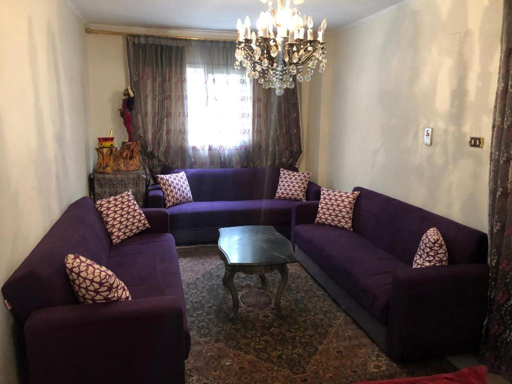 Posezení v ubytování Family Apartment in Nasr City