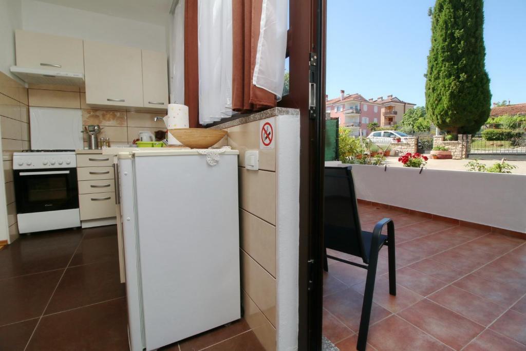 Kuchyň nebo kuchyňský kout v ubytování Apartment Svid