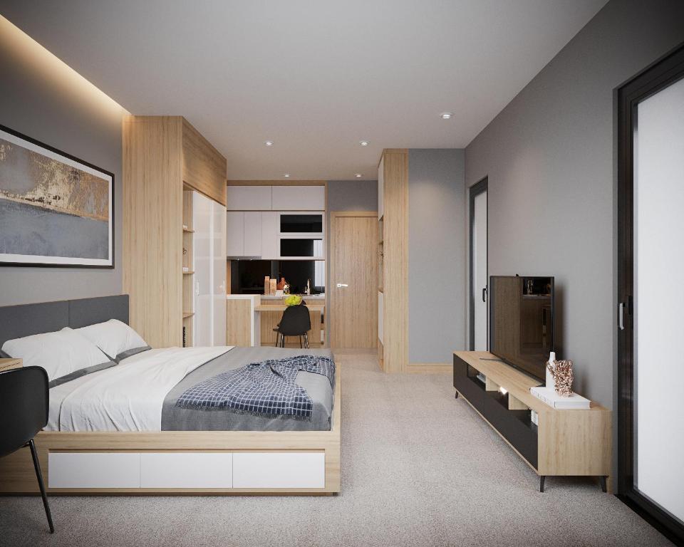 Fukurai Hotel & Apartment 2 Ha Noi - Estúdio Deluxe