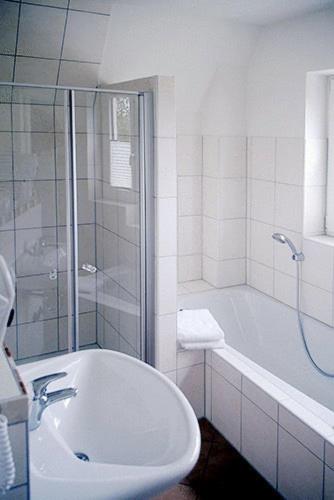 Koupelna v ubytování Flair-Hotel Neeth