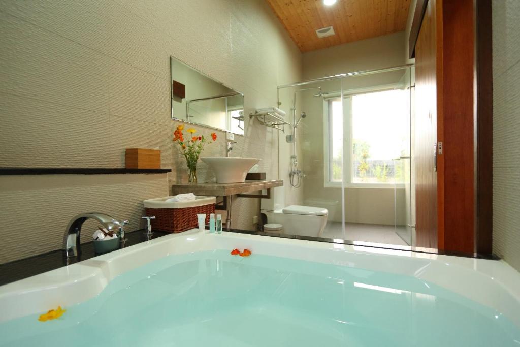 Koupelna v ubytování Focaccia Manor B&B