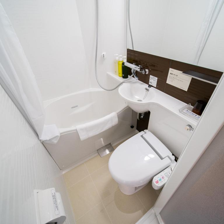 Koupelna v ubytování Super Hotel Tokyo Hamamatsucho