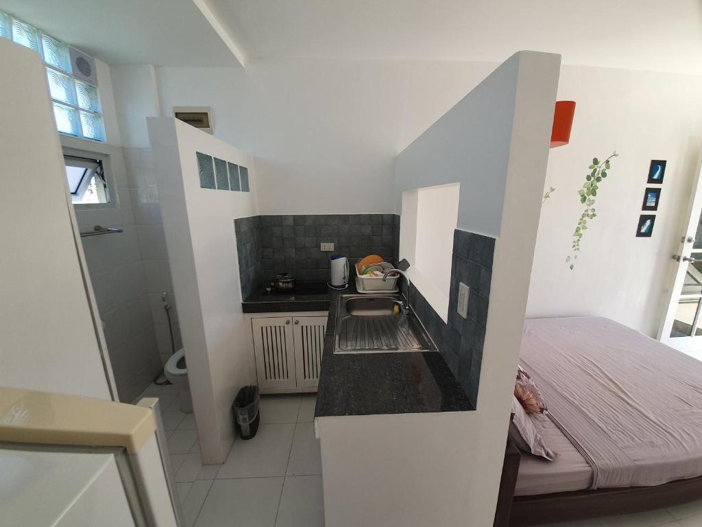 Kuchyň nebo kuchyňský kout v ubytování ClubBoracay Apartelle