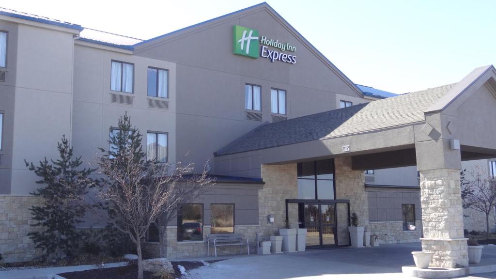 a rendering of the front of a hotel at Holiday Inn Express Hotel Kansas City - Bonner Springs, an IHG Hotel in Bonner Springs