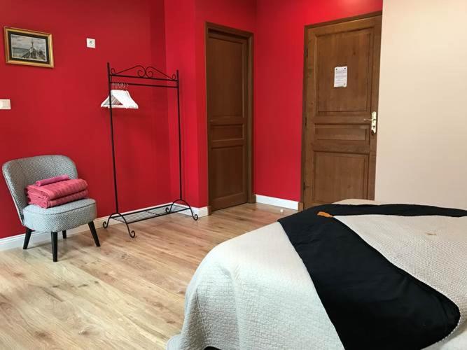Postel nebo postele na pokoji v ubytování Domaine De La Hurel