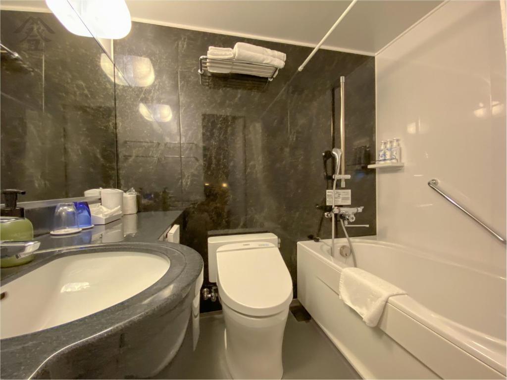 Koupelna v ubytování Hotel Noborisaka