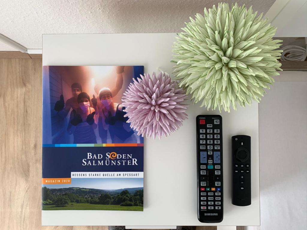 TV a/nebo společenská místnost v ubytování Top Modernes 1-Zimmer-Apartment mit Küche, Parkplatz, kostenfreiem WLAN und Netflix