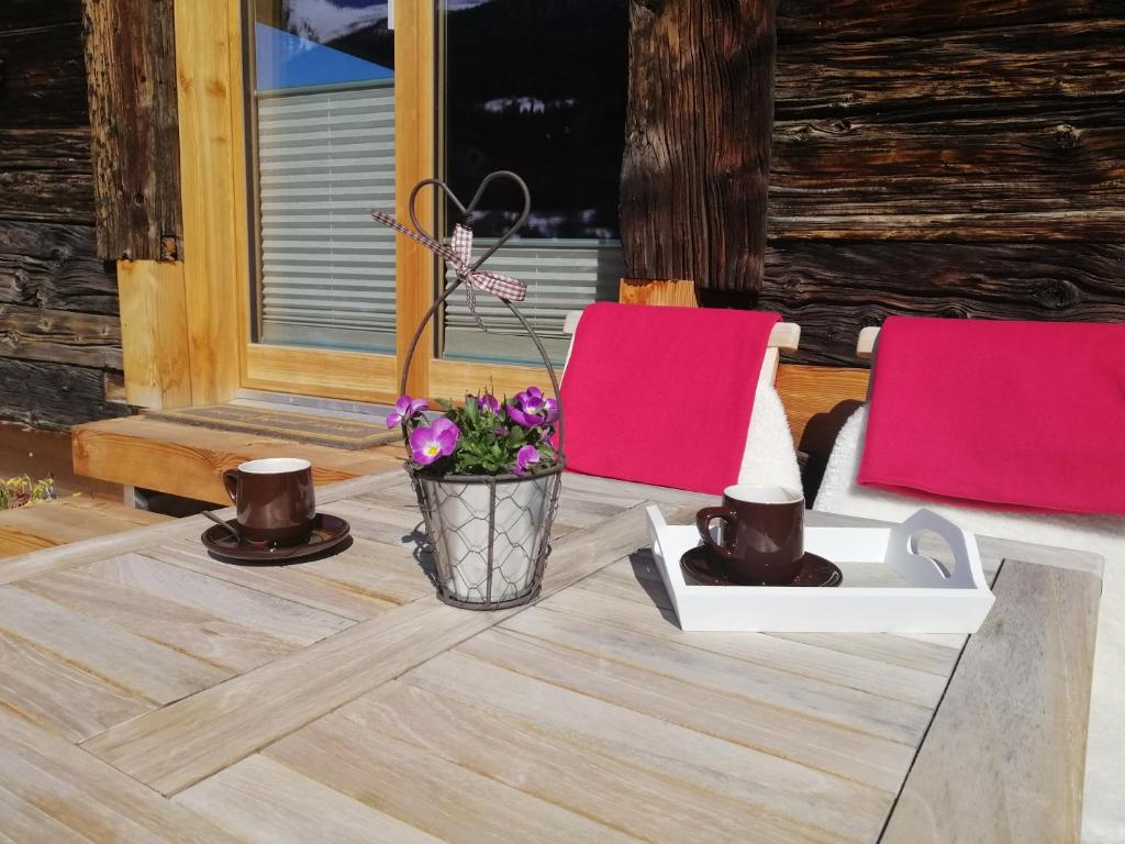 Patio nebo venkovní prostory v ubytování "forno one" - Bürchen Moosalp