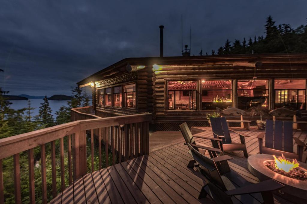 Balkón nebo terasa v ubytování Salmon Falls Resort