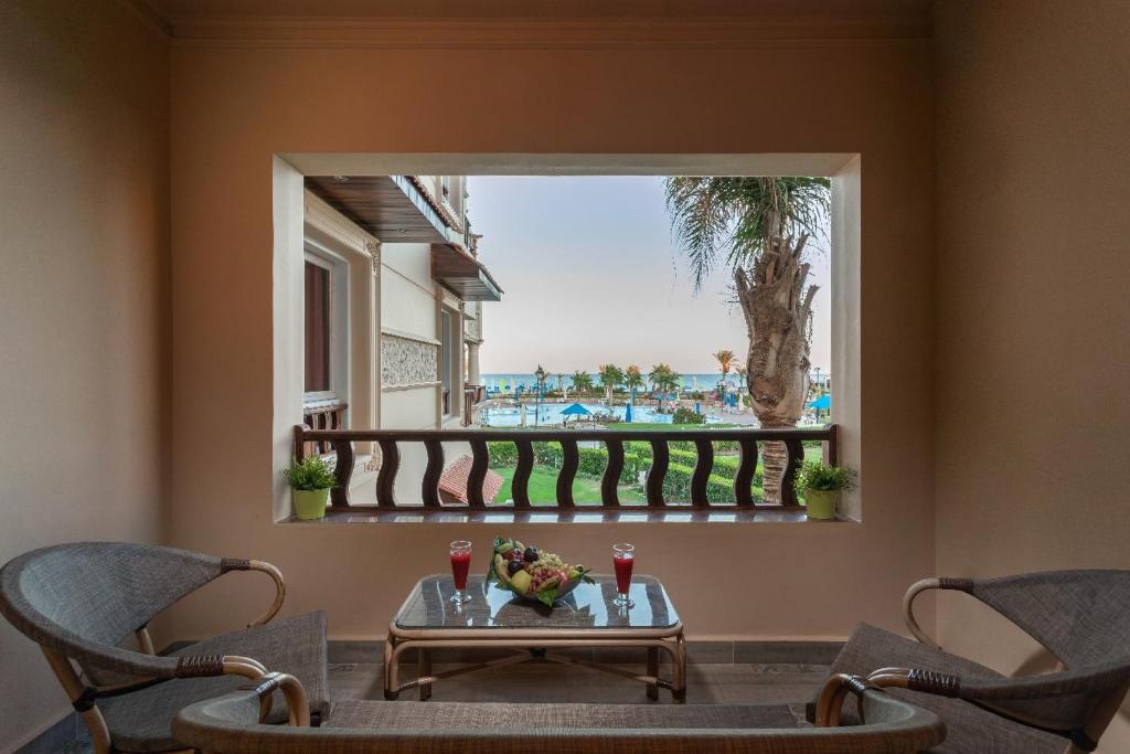 Balkón nebo terasa v ubytování Mirage Hotel Sidi Abd El Rahman