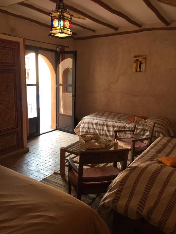 Posezení v ubytování Riad Dar Bergui