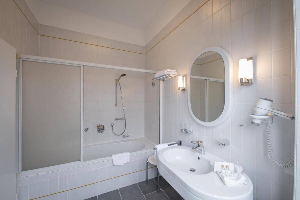 Koupelna v ubytování Hotel Der Kleine Prinz