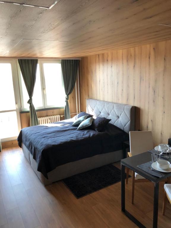 Postel nebo postele na pokoji v ubytování Studio Ostrava - Maroldova