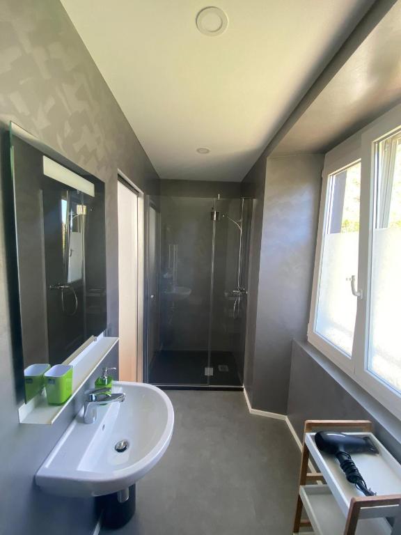 Koupelna v ubytování B&B Cà Nosa