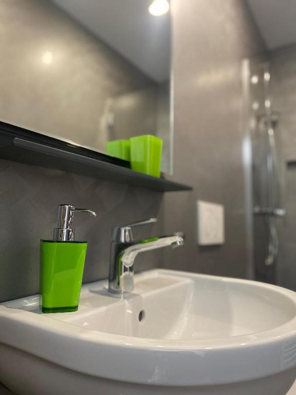 Koupelna v ubytování B&B Cà Nosa