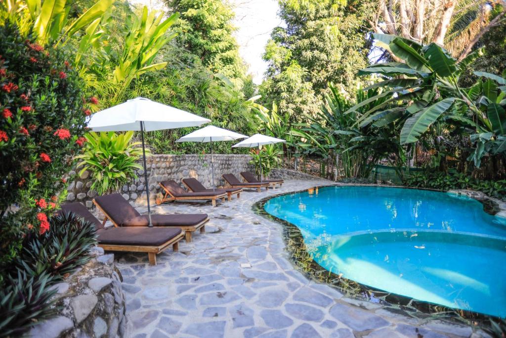 Bazén v ubytování Manala Hotel nebo v jeho okolí