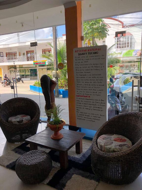 Posezení v ubytování Hotel Yurupary AMAZONAS