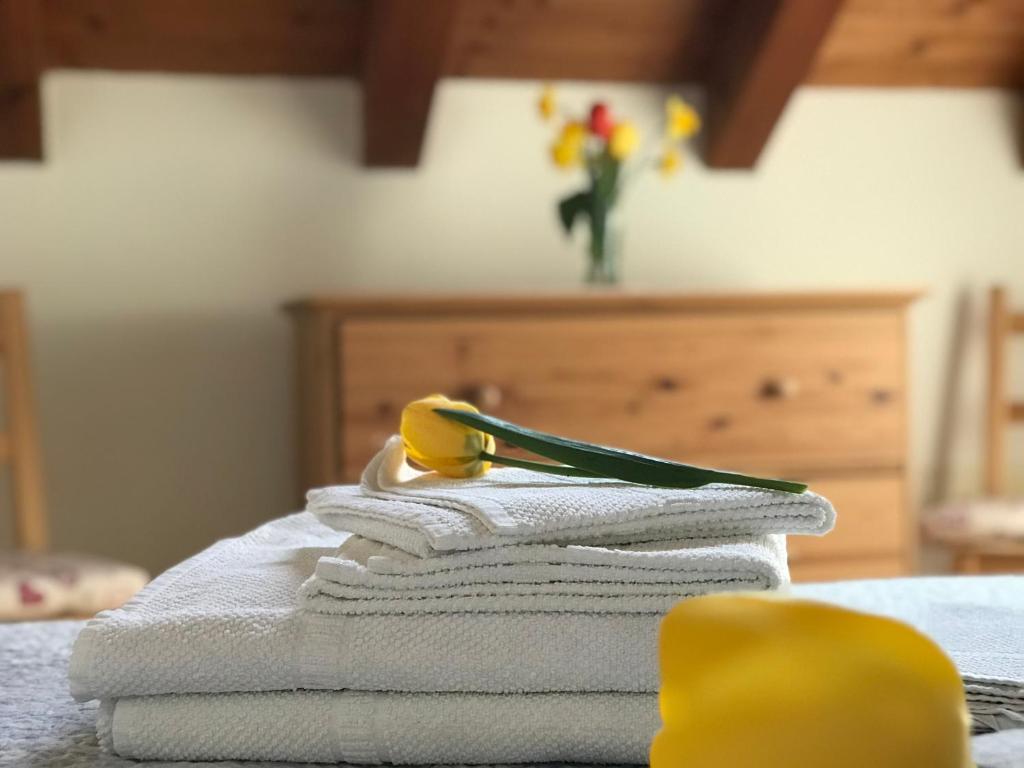 Postel nebo postele na pokoji v ubytování Appartamento A Due Passi