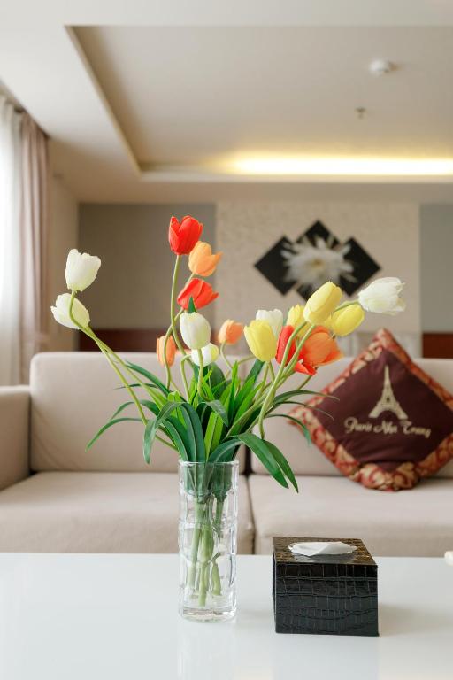 Khu vực ghế ngồi tại Paris Luxury Hotel & Apartment Nha Trang