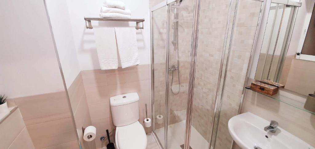 Koupelna v ubytování Fan Rooms Gálvez