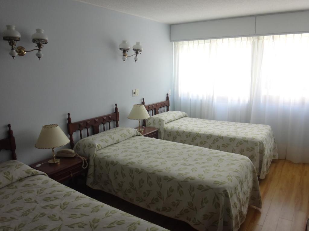 Postel nebo postele na pokoji v ubytování Hotel Alhambra