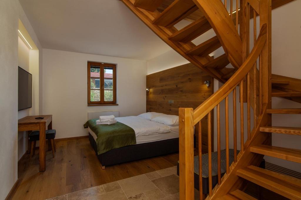 Postel nebo postele na pokoji v ubytování Resort Valtberg Valtice