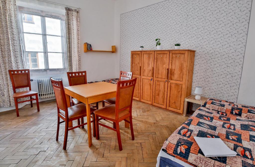 Χώρος καθιστικού στο Rodinný hostel Stárkův dům
