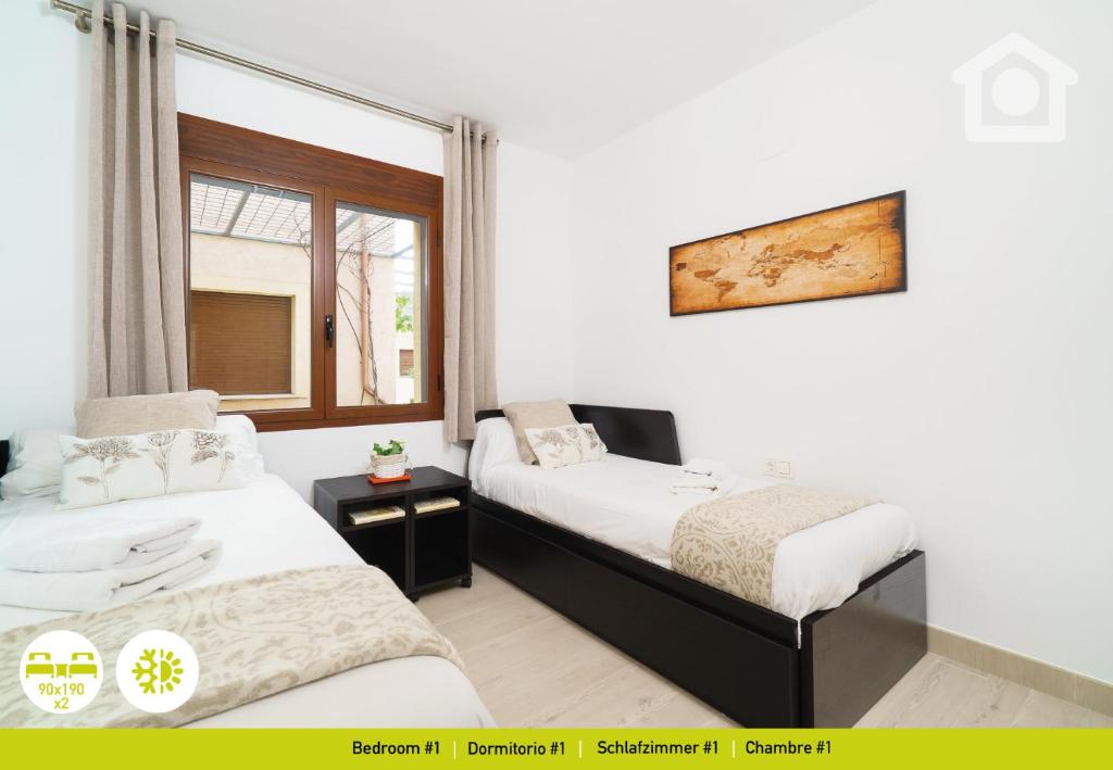 Posteľ alebo postele v izbe v ubytovaní Solhabitat Montemar Views
