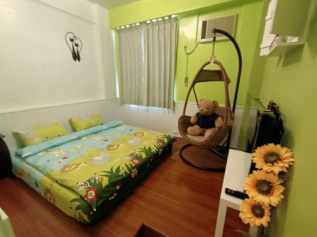 Postel nebo postele na pokoji v ubytování 水里河堤咖啡民宿 Shuili Heti coffee B&B