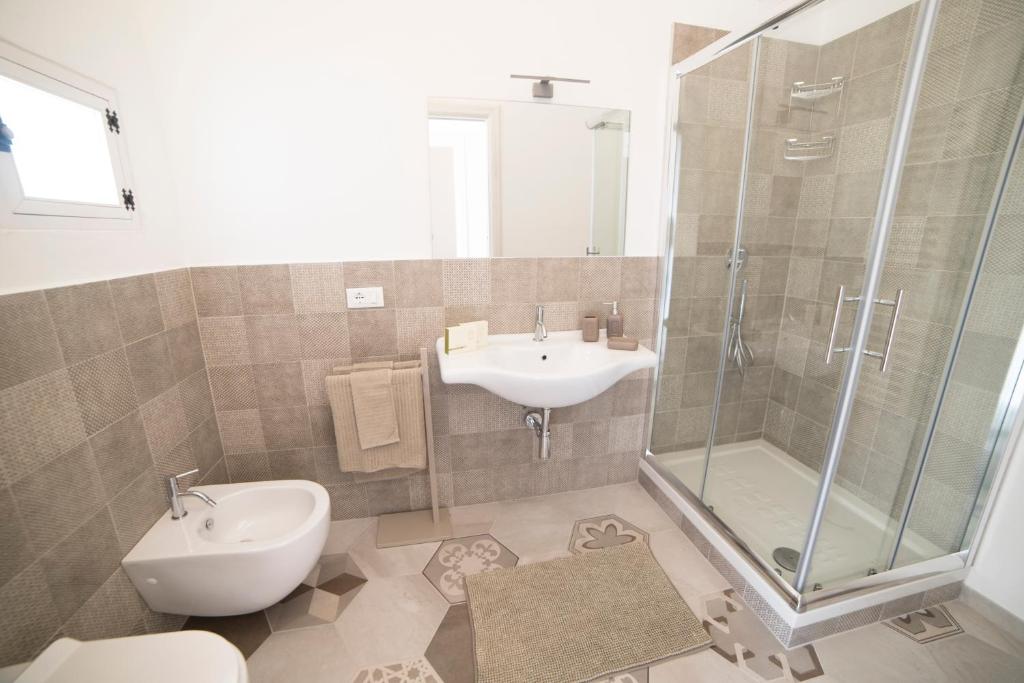 Koupelna v ubytování Aria di Vico Aparthotel