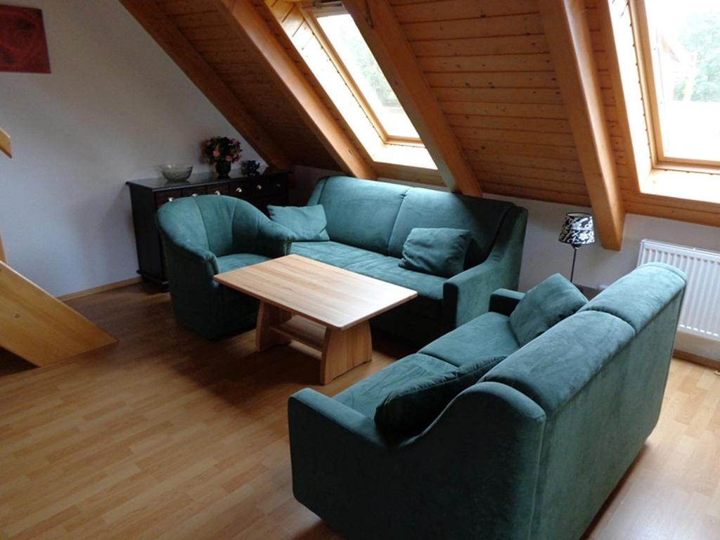 Posezení v ubytování Lipno Lake Apartment