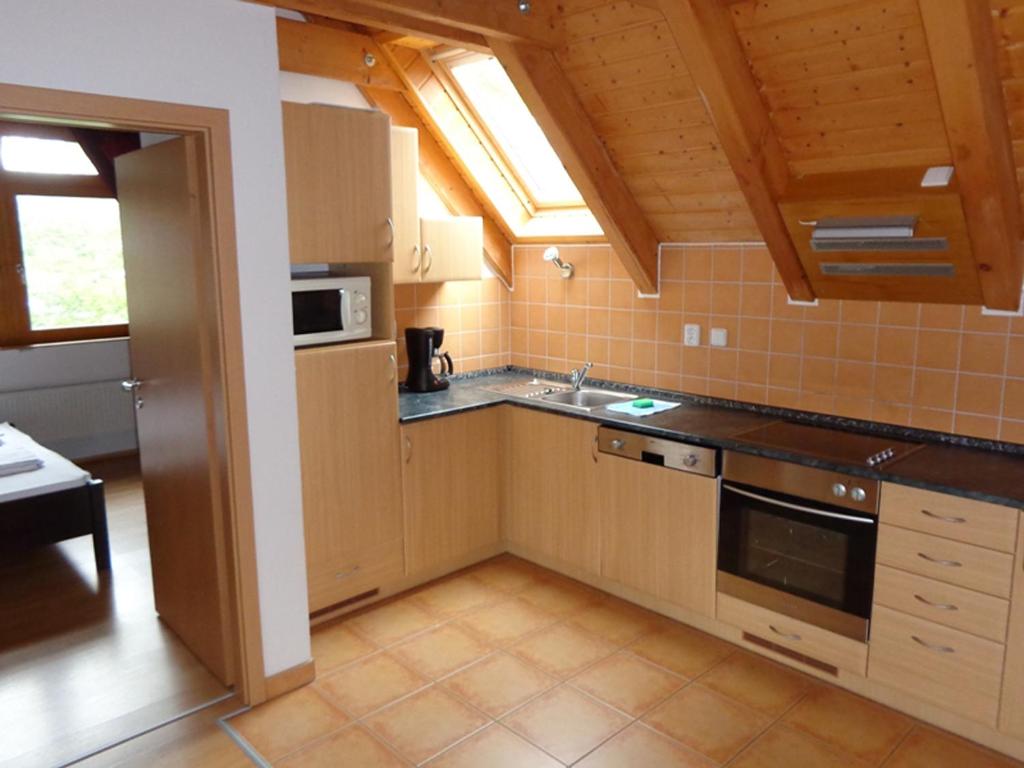 Kuchyň nebo kuchyňský kout v ubytování Lipno Lake Apartment