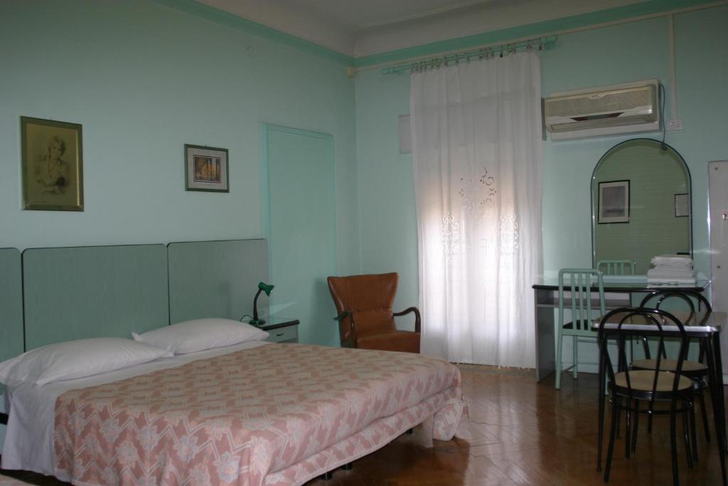 Łóżko lub łóżka w pokoju w obiekcie Hotel Panorama Bologna Centro