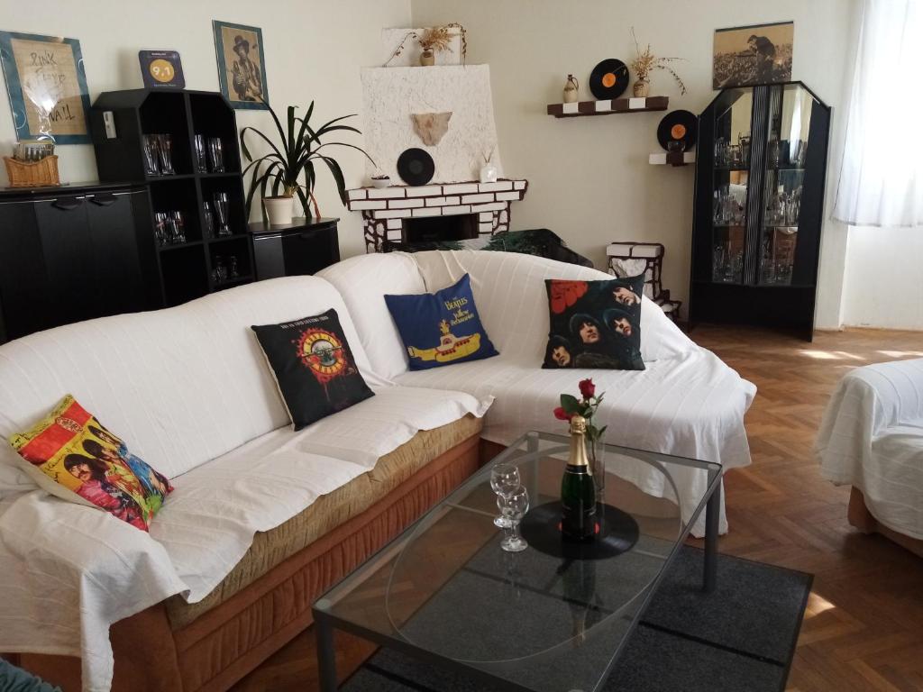 Posezení v ubytování Apartmány Rossa