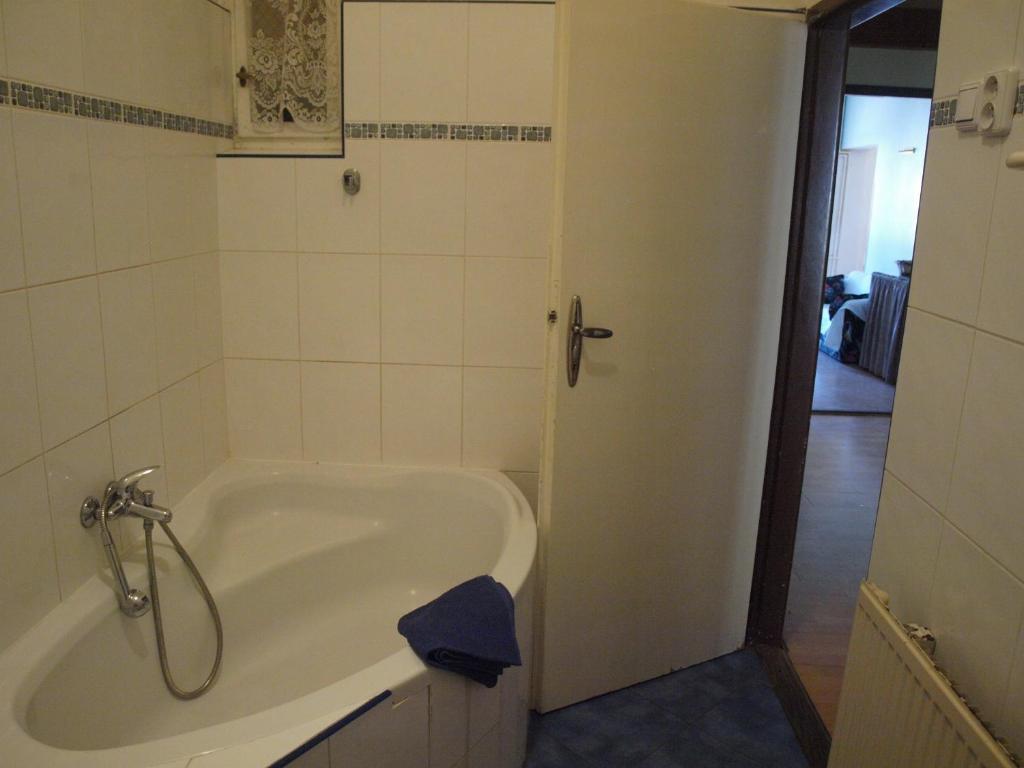 Koupelna v ubytování Apartmány Rossa