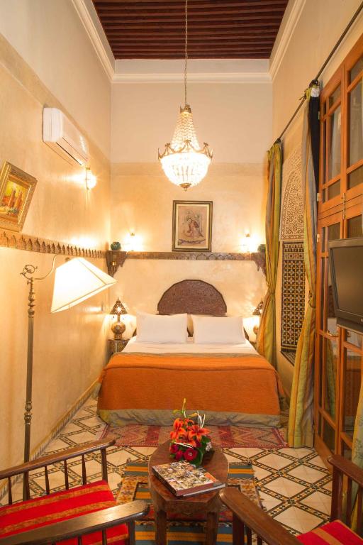 Letto o letti in una camera di Dar El Kébira