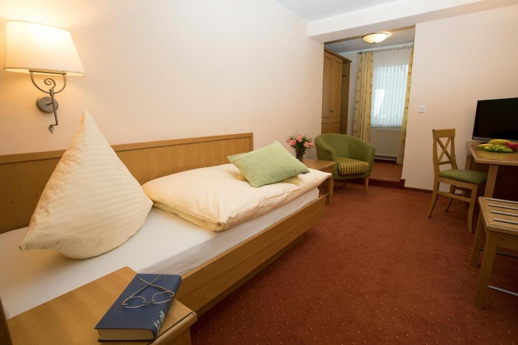 TV a/nebo společenská místnost v ubytování Hotel Lindenhof