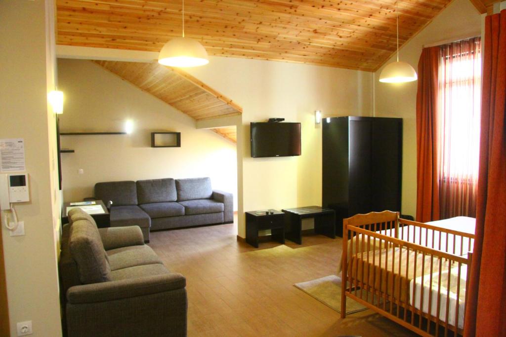 Posezení v ubytování Apartamentos Kósmos
