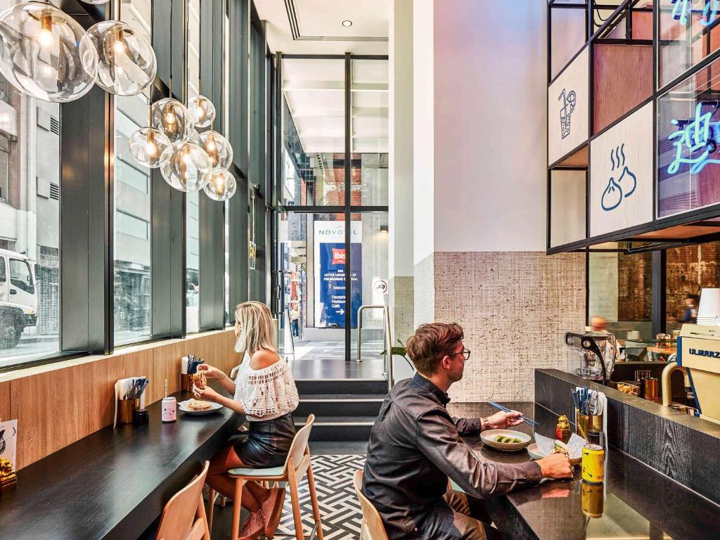 Posezení v ubytování ibis Melbourne Central
