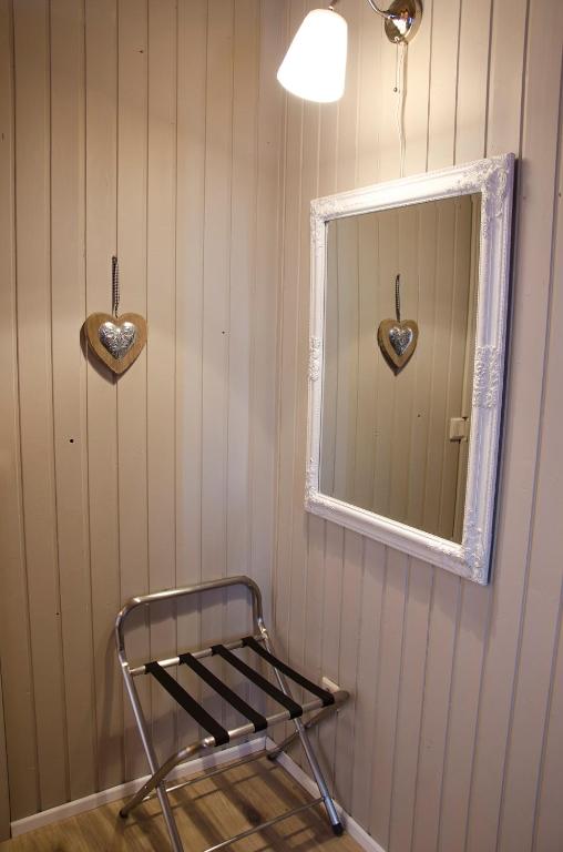 Postel nebo postele na pokoji v ubytování Hunkubakkar Guesthouse