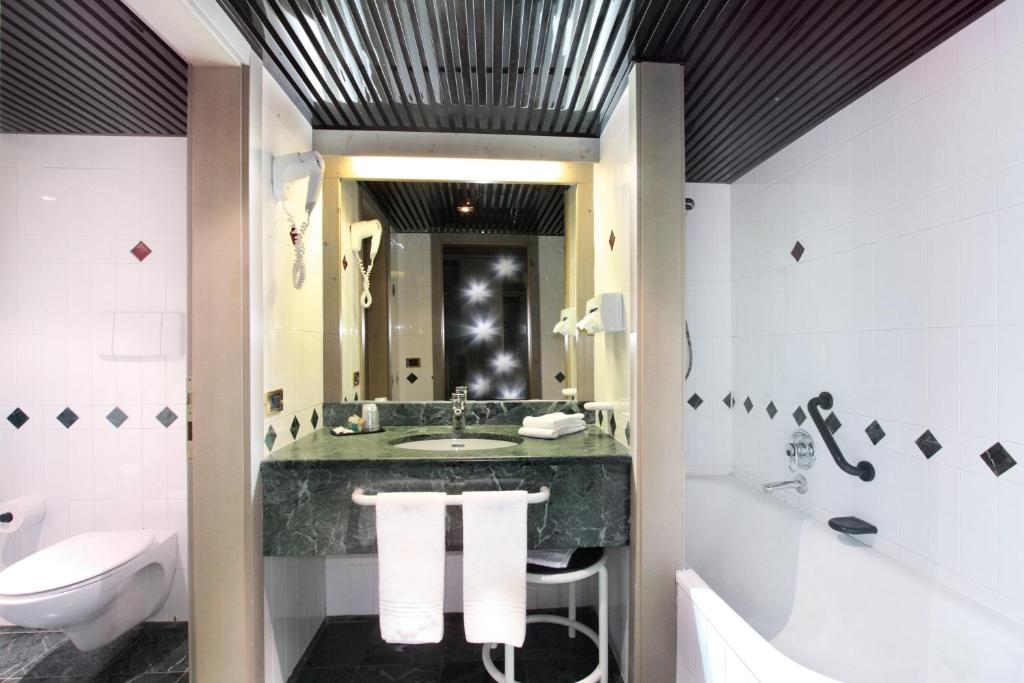 Koupelna v ubytování Hotel Rubino Deluxe