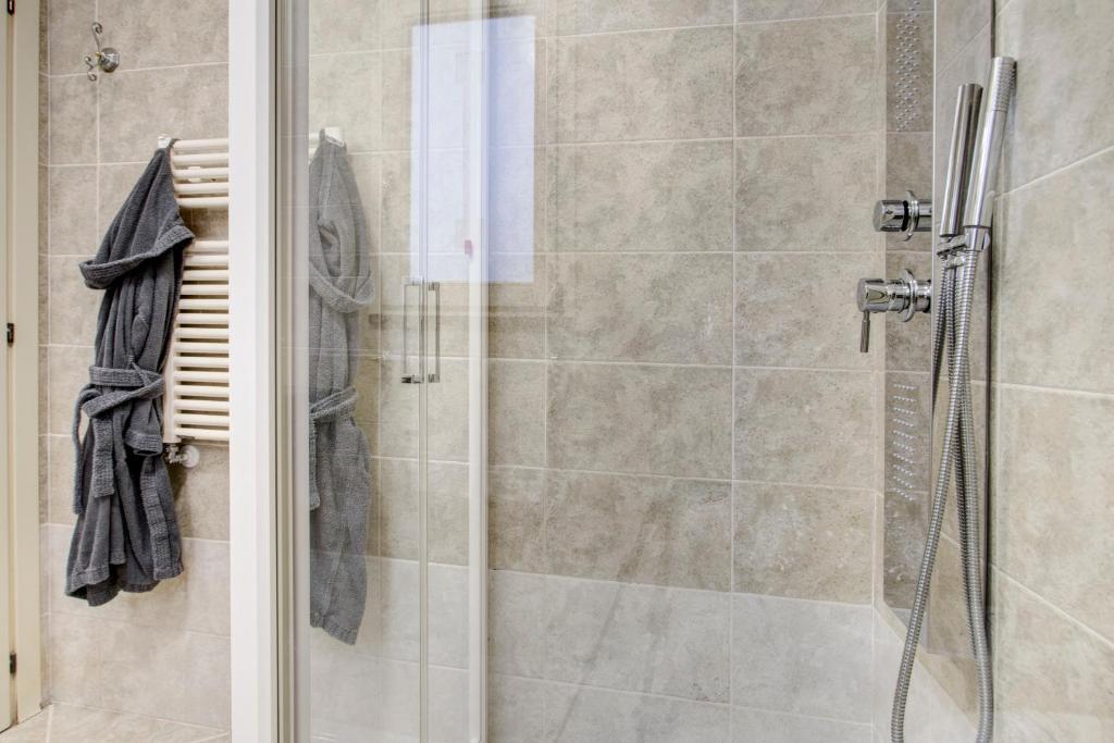 Koupelna v ubytování Hotel La Locanda