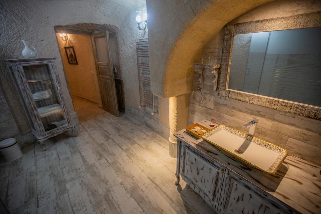 Koupelna v ubytování Karlık Cave Suite Cappadocia