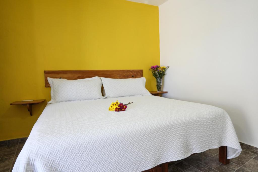 Postel nebo postele na pokoji v ubytování Hotel Del Mar