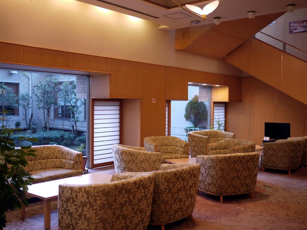 TV a/nebo společenská místnost v ubytování Palace Hotel Kakegawa