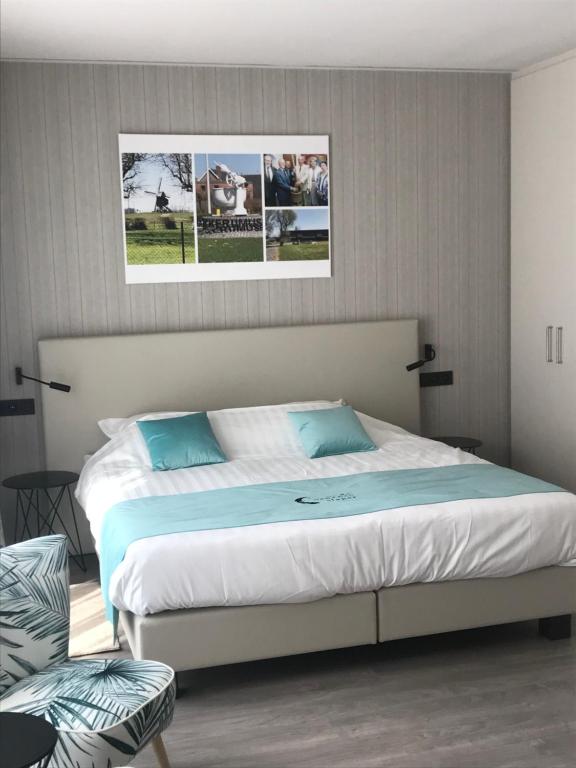 Postel nebo postele na pokoji v ubytování B & B De Veurnse Slaper