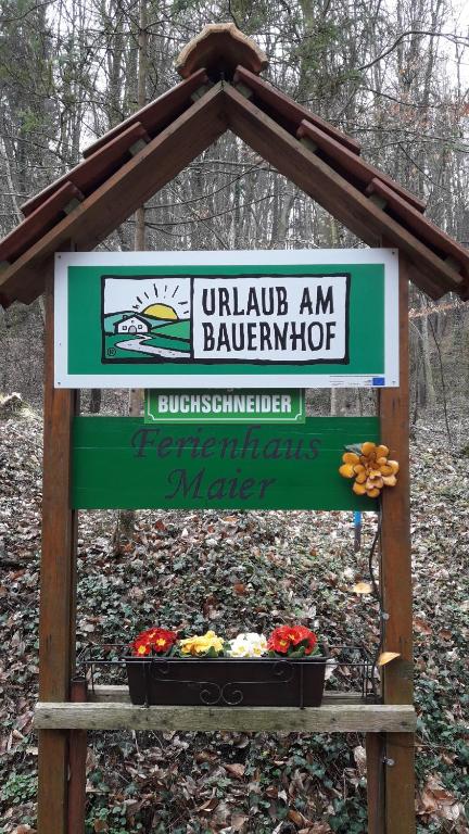 a sign for anahuac anahuac anahuac am barnnut istg at Buchschneider - Ferienhaus Maier - Landhof in Schwarzautal