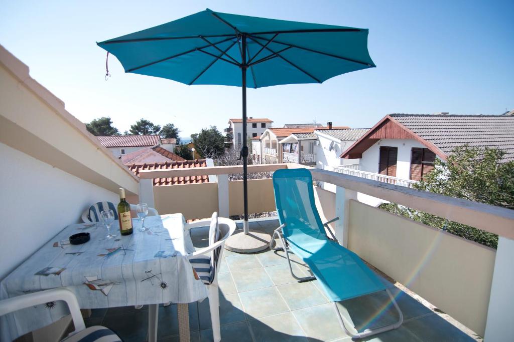 Balkón alebo terasa v ubytovaní Apartmani Jurić