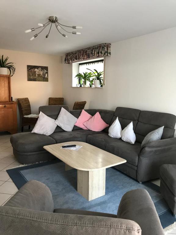 Posezení v ubytování Ferienwohnung Eifelluft